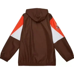 Apparel Mitchell & Ness Jackets & Outerwear-Throw It Back Full Zip Windbreaker Cleveland Browns
