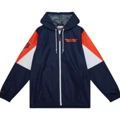 Apparel Mitchell & Ness Jackets & Outerwear-Throw It Back Full Zip Windbreaker Chicago Bears