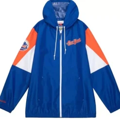 Apparel Mitchell & Ness Jackets & Outerwear-Throw It Back Full Zip Windbreaker New York Mets
