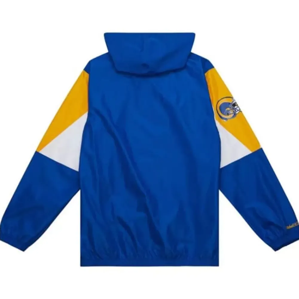 Apparel Mitchell & Ness Jackets & Outerwear-Throw It Back Full Zip Windbreaker Los Angeles Rams