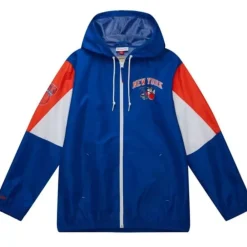 Apparel Mitchell & Ness Jackets & Outerwear-Throw It Back Full Zip Windbreaker New York Knicks