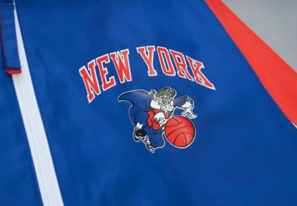 Apparel Mitchell & Ness Jackets & Outerwear-Throw It Back Full Zip Windbreaker New York Knicks