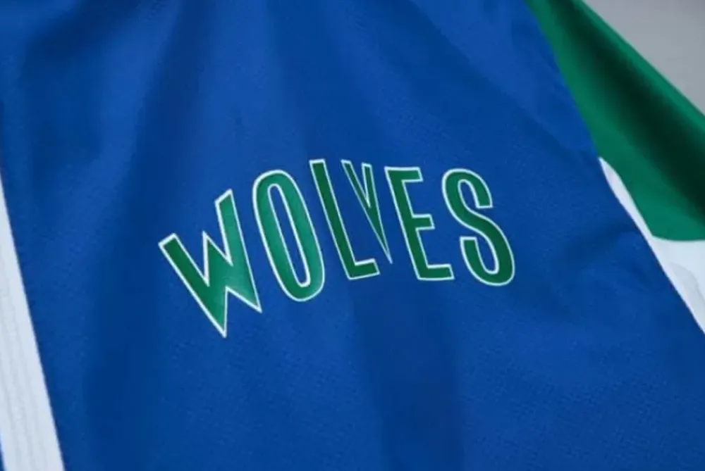 Apparel Mitchell & Ness Jackets & Outerwear-Throw It Back Full Zip Windbreaker Minnesota Timberwolves