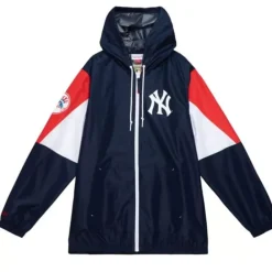 Apparel Mitchell & Ness Jackets & Outerwear-Throw It Back Full Zip Windbreaker New York Yankees