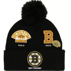 Headwear Mitchell & Ness -Timeline Knit Boston Bruins