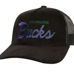 Headwear Mitchell & Ness -Times Up Trucker Hwc Milwaukee Bucks