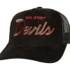 Headwear Mitchell & Ness -Times Up Trucker Vntg New Jersey Devils