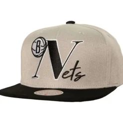 Headwear Mitchell & Ness -Top Letter Snapback Brooklyn Nets