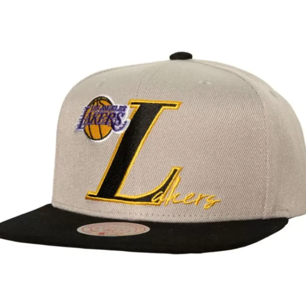 Headwear Mitchell & Ness -Top Letter Snapback Los Angeles Lakers