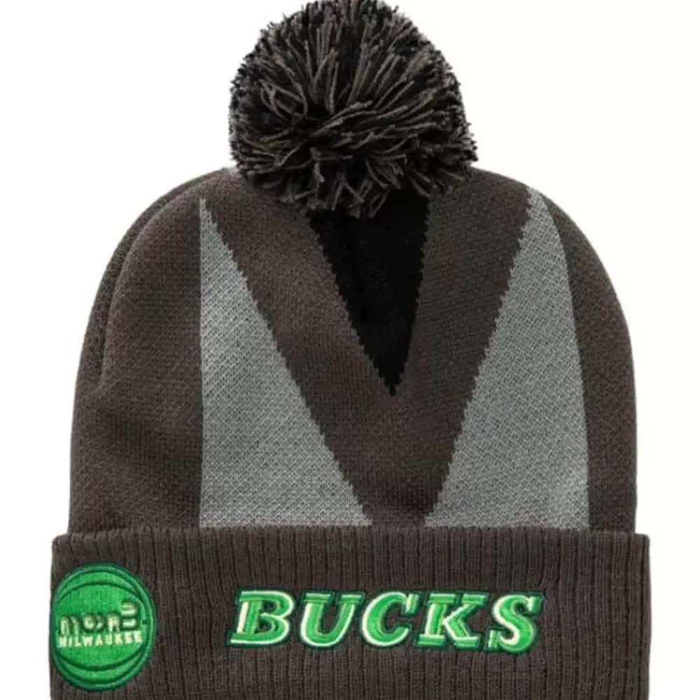 Headwear Mitchell & Ness -Towns Moda 1 Beanie Milwaukee Bucks