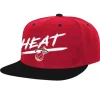 Headwear Mitchell & Ness -Transcript Snapback Hwc Miami Heat