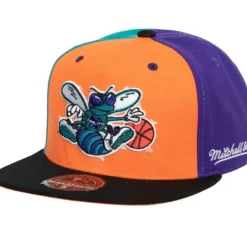 Headwear Mitchell & Ness -Tri Cycle Fitted Hat Charlotte Hornets