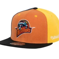 Headwear Mitchell & Ness -Tri Cycle Fitted Hat Golden State Warriors