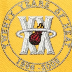 Headwear Mitchell & Ness -Tri Cycle Fitted Hat Miami Heat