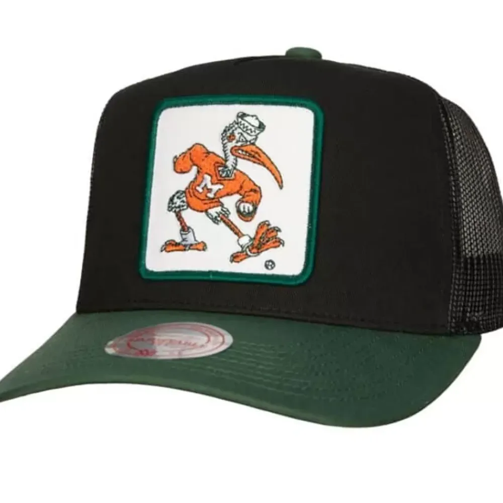 Headwear Mitchell & Ness -Truck It Trucker Snapback University Of Miami