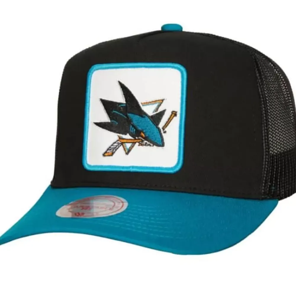 Headwear Mitchell & Ness -Truck It Trucker Snapback San Jose Sharks