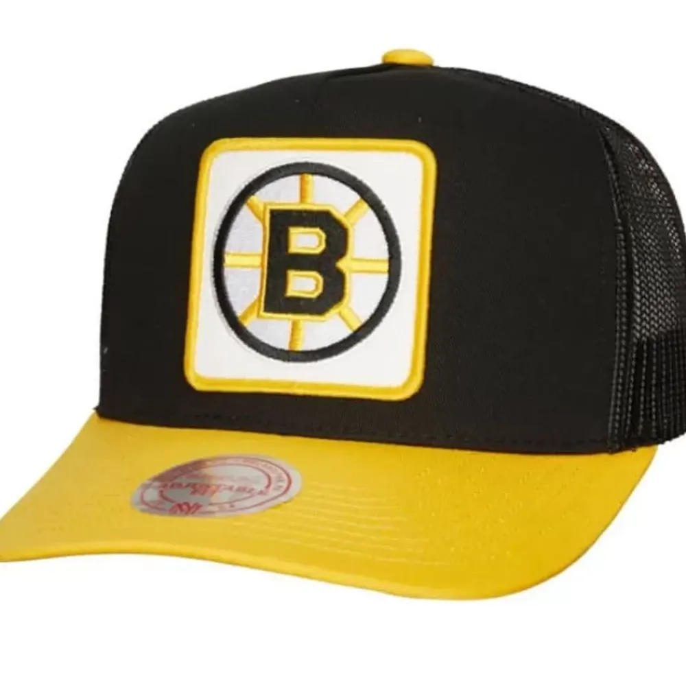 Headwear Mitchell & Ness -Truck It Trucker Snapback Vintage Boston Bruins