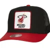 Headwear Mitchell & Ness -Truck It Trucker Snapback Hwc Miami Heat