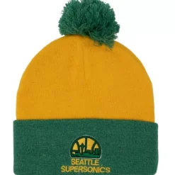 Headwear Mitchell & Ness -Two Tone Pom Beanie Hwc Seattle Supersonics