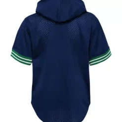 Apparel Mitchell & Ness Big Kids-Unbeaten S/S Mesh Hoody Dallas Mavericks