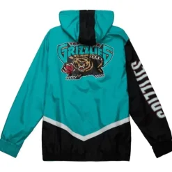 Apparel Mitchell & Ness Jackets & Outerwear-Undeniable Full Zip Windbreaker Vancouver Grizzlies