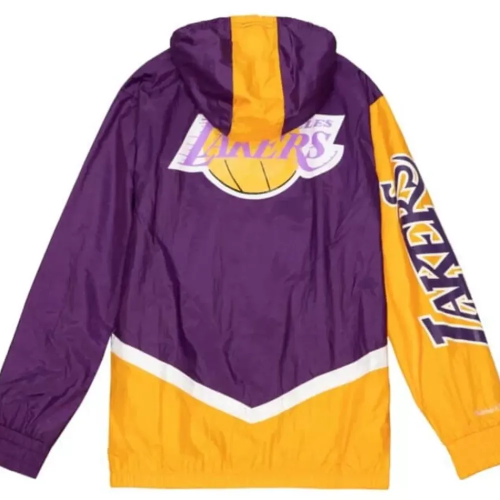 Apparel Mitchell & Ness Jackets & Outerwear-Undeniable Full Zip Windbreaker Los Angeles Lakers