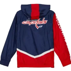 Apparel Mitchell & Ness Jackets & Outerwear-Undeniable Full Zip Windbreaker Washington Capitals