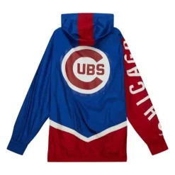 Apparel Mitchell & Ness Jackets & Outerwear-Undeniable Full Zip Windbreaker Chicago Cubs