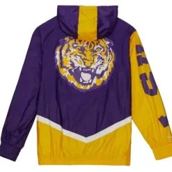 Apparel Mitchell & Ness Jackets & Outerwear-Undeniable Full Zip Windbreaker Louisiana State University