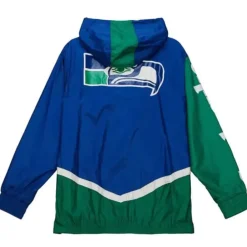 Apparel Mitchell & Ness Jackets & Outerwear-Undeniable Full Zip Windbreaker Seattle Seahawks