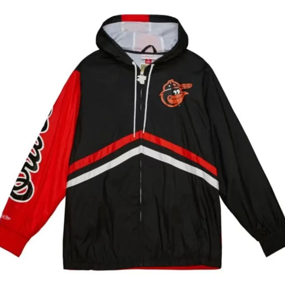 Apparel Mitchell & Ness Jackets & Outerwear-Undeniable Full Zip Windbreaker Baltimore Orioles