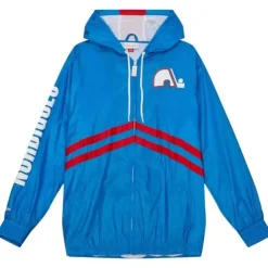 Apparel Mitchell & Ness Jackets & Outerwear-Undeniable Full Zip Windbreaker Quebec Nordiques