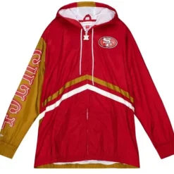 Apparel Mitchell & Ness Jackets & Outerwear-Undeniable Full Zip Windbreaker San Francisco 49Ers