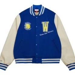 Apparel Mitchell & Ness Jackets & Outerwear-Unisex Varsity Jacket Golden State Warriors