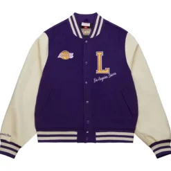 Apparel Mitchell & Ness Jackets & Outerwear-Unisex Varsity Jacket Los Angeles Lakers