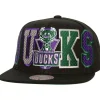Headwear Mitchell & Ness -Varsity Bust Snapback Hwc Milwaukee Bucks