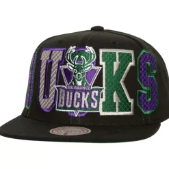 Headwear Mitchell & Ness -Varsity Bust Snapback Hwc Milwaukee Bucks