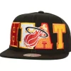 Headwear Mitchell & Ness -Varsity Bust Snapback Hwc Miami Heat