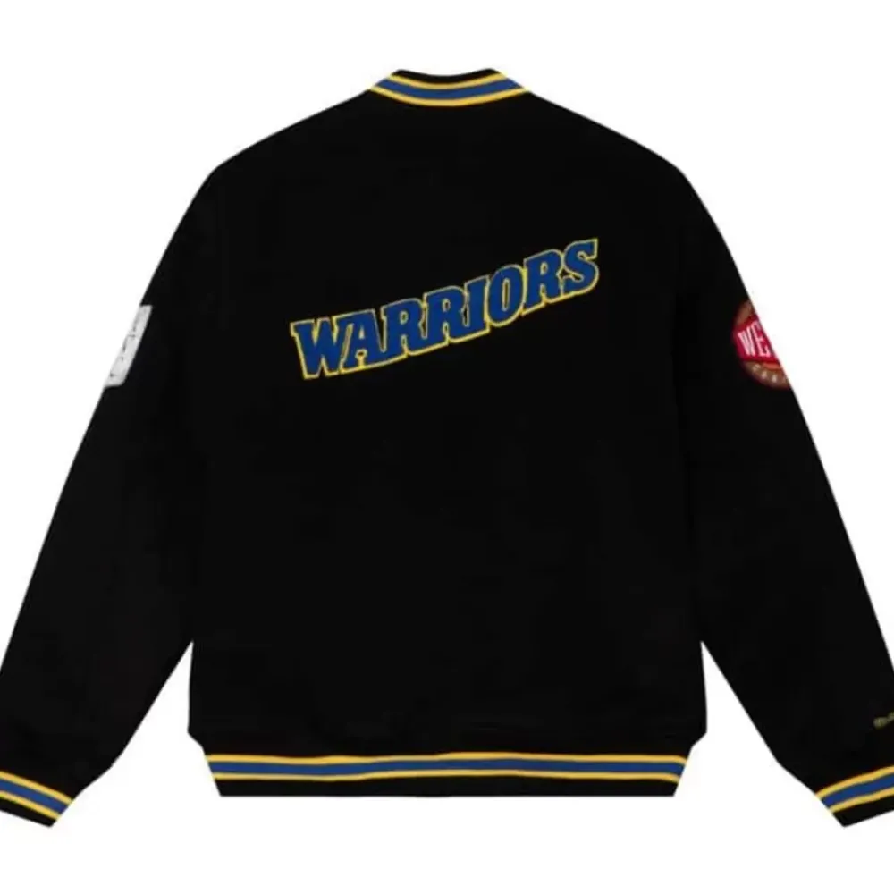Apparel Mitchell & Ness Jackets & Outerwear-Varsity Jacket Golden State Warriors