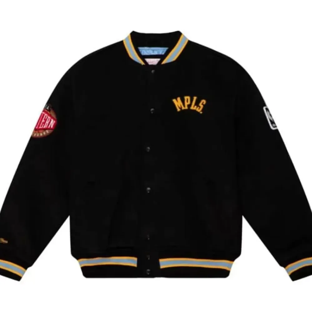 Apparel Mitchell & Ness Jackets & Outerwear-Varsity Jacket Minneapolis Lakers