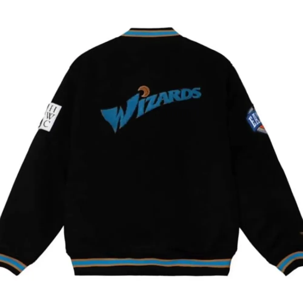 Apparel Mitchell & Ness Jackets & Outerwear-Varsity Jacket Washington Wizards