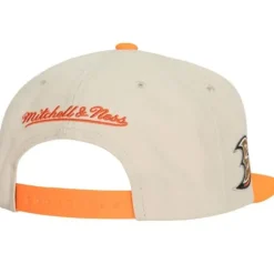 Headwear Mitchell & Ness -Vintage Cream Snapback Anaheim Ducks