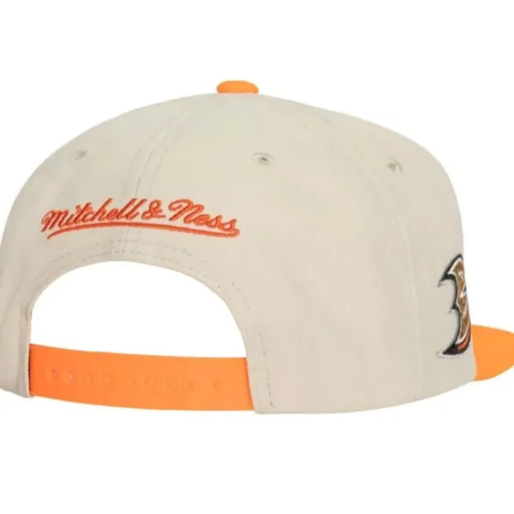 Headwear Mitchell & Ness -Vintage Cream Snapback Anaheim Ducks