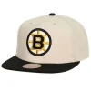 Headwear Mitchell & Ness -Vintage Cream Snapback Boston Bruins