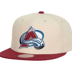 Headwear Mitchell & Ness -Vintage Cream Snapback Colorado Avalanche