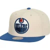Headwear Mitchell & Ness -Vintage Cream Snapback Edmonton Oilers