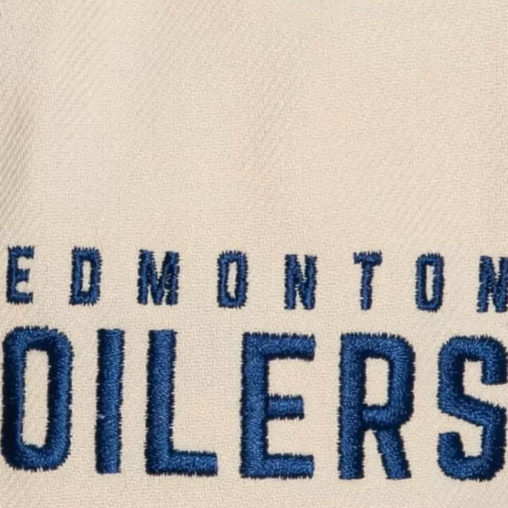 Headwear Mitchell & Ness -Vintage Cream Snapback Edmonton Oilers