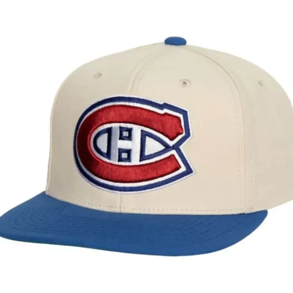 Headwear Mitchell & Ness -Vintage Cream Snapback Montreal Canadiens