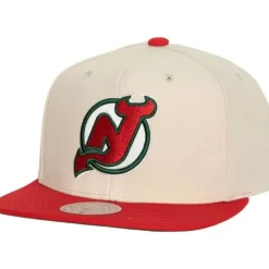 Headwear Mitchell & Ness -Vintage Cream Snapback New Jersey Devils