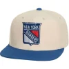 Headwear Mitchell & Ness -Vintage Cream Snapback New York Rangers